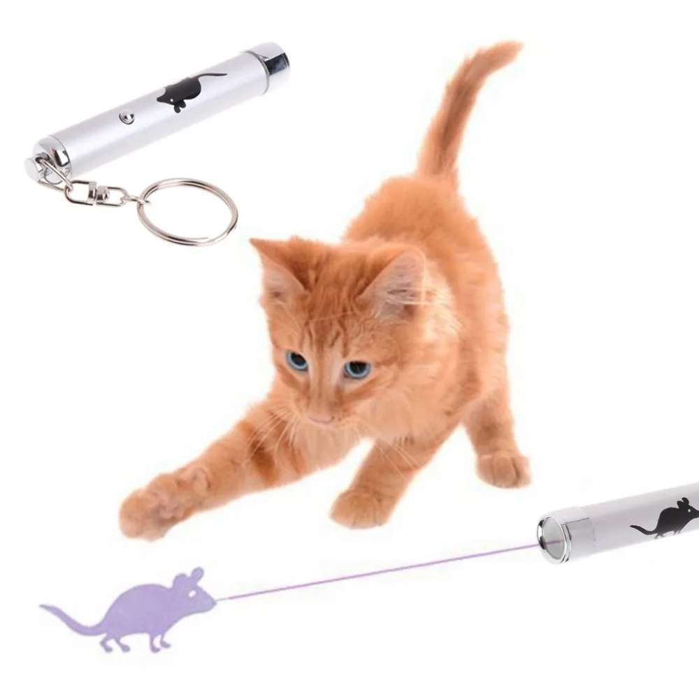 Portable Creative and Funny Pet Cat Toys LED Laser Pointer light Pen