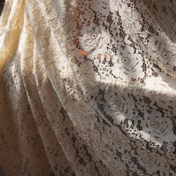 

3 Meters/piece woman dress lace home diy using Champagne color Skin nude color eyelash cording lace fabric Top quality only!