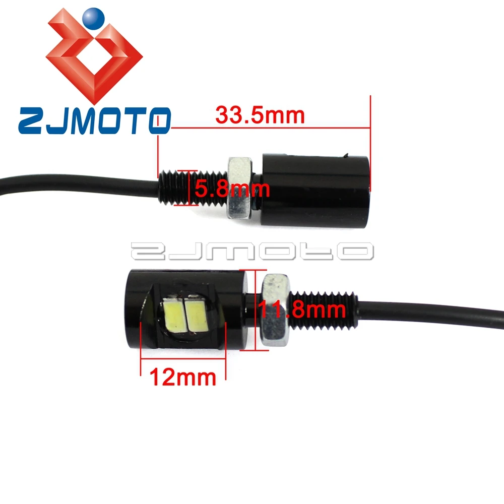 ZJMOTO 2x мотоциклетный фонарь для номерного знака БАГАЖНИКА АВТОМОБИЛЯ|light car|light