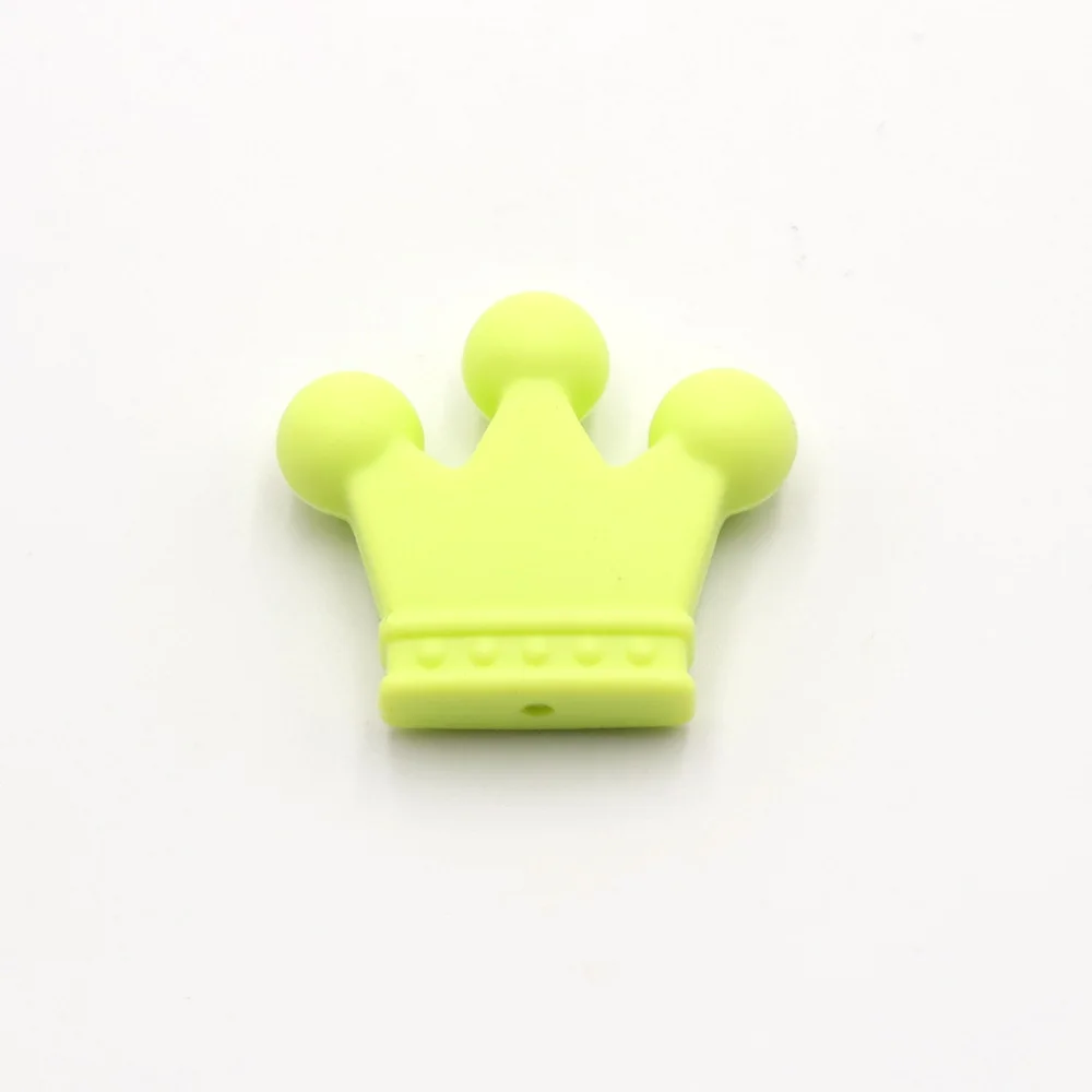 TYRY. HU 10 шт. силиконовые бусины в форме короны, не содержит бисфенол, пищевой материал, силиконовая подвеска, DIY ювелирные аксессуары, детские игрушки для прорезывания зубов - Цвет: 9