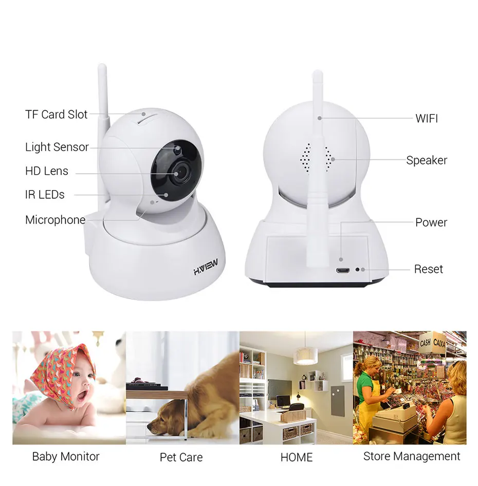 H. VIEW 720P IP камера 1200tvl камера наблюдения PTZ CCTV камера s Camara IP iOS Android Удаленный просмотр IP Wifi камера s
