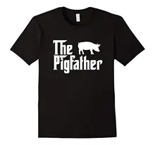 The Pig Father Funny Pig Lover Whisperer T Shirt Gift Men Casual Short Sleeve T Shirts Men T-Shirt Free Shipping Top Tee the elephant whisperer