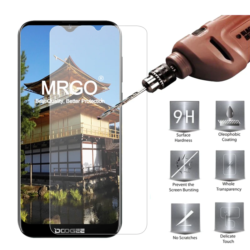 Закаленное стекло MRGO Для Doogee Y8 защита экрана 9H 2.5D для телефона Защитное |