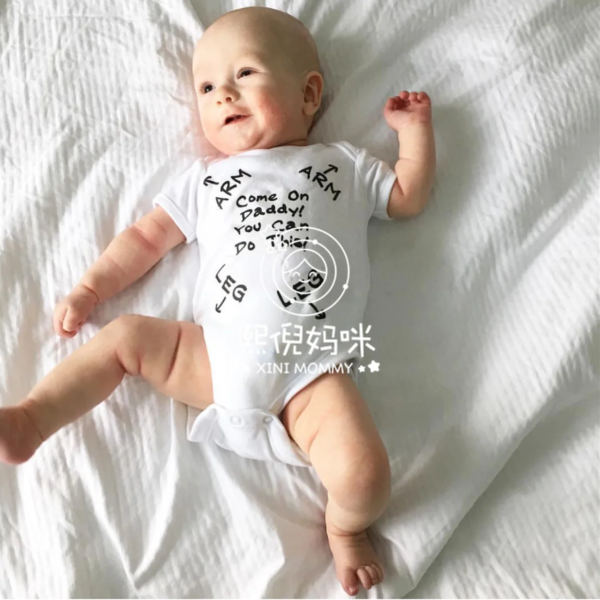 

XINI Mommy Summer Baby suit Cotton fortnite baby boy christmas clothes Short new born baby clothes baby girl romper WY118