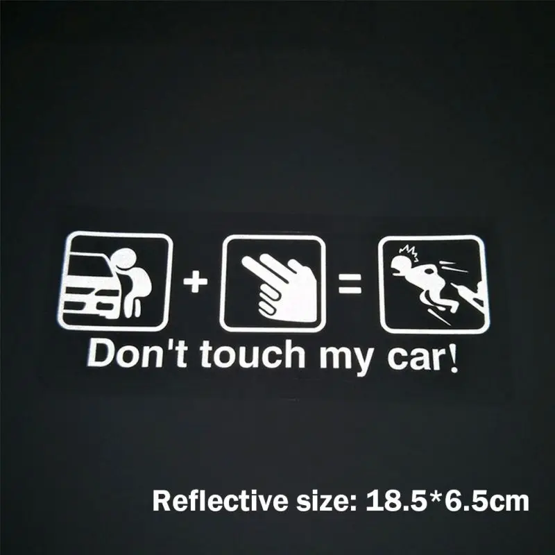 decals Warning DO NOT TOUCH My Car Car Stickers Motorcycle Decals funny