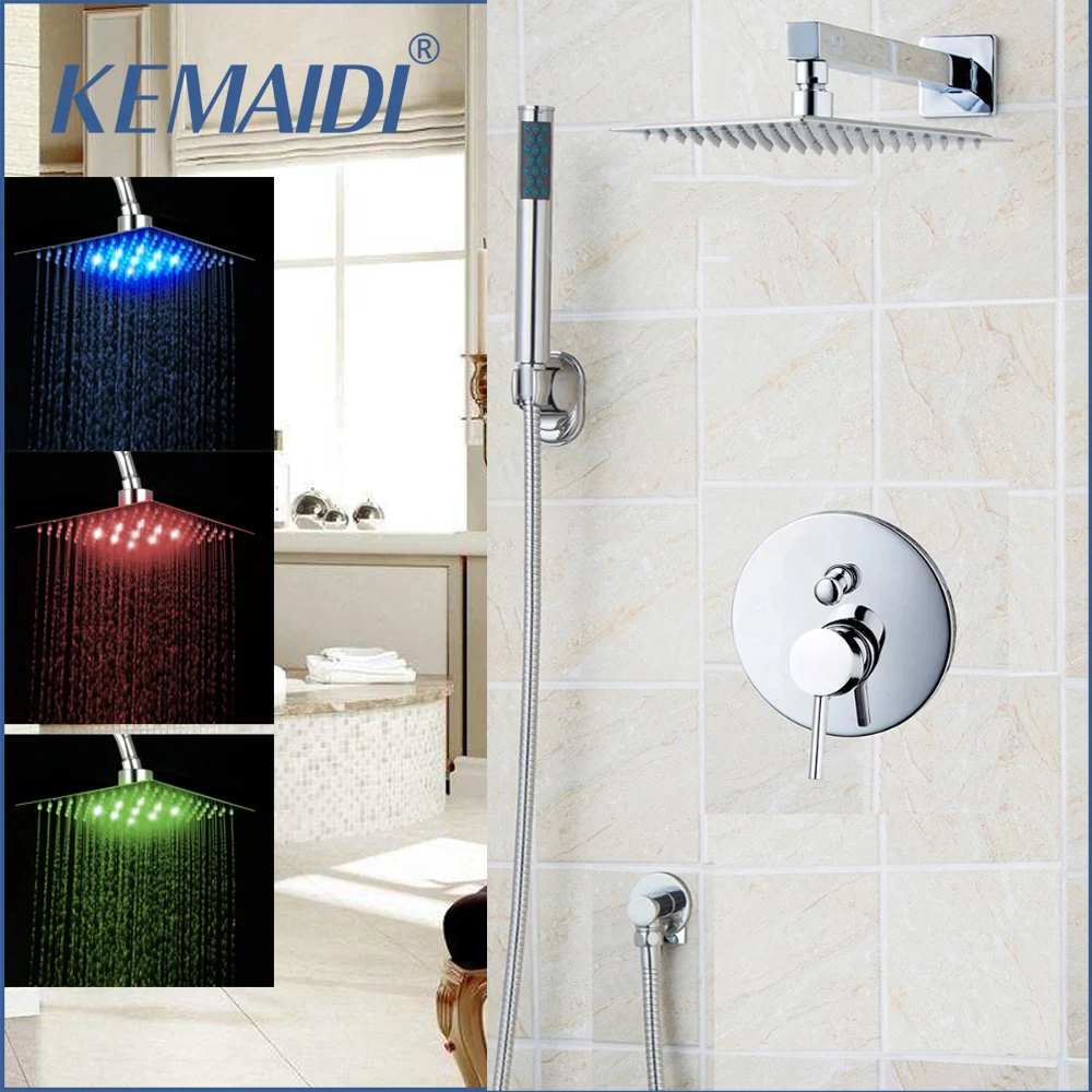 KEMAIDI Новинка 8 &quot12&quot 16 &quotсмеситель для душа в ванную комнату набор с дождевой
