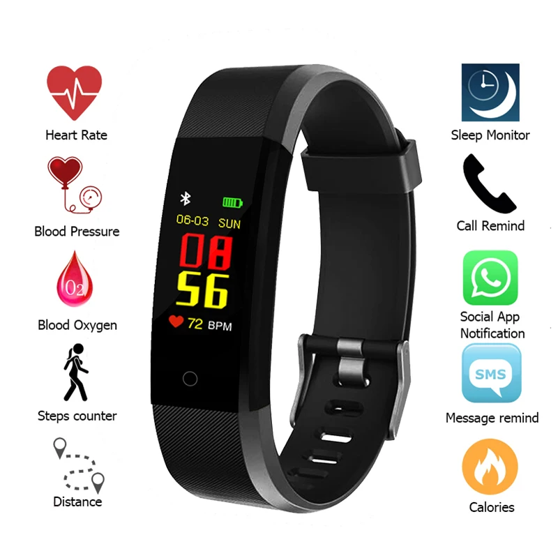 

Smartwatch men women heart rate monitor blood pressure fitness bracelet smart wristband woman sports watch bracelet ios android