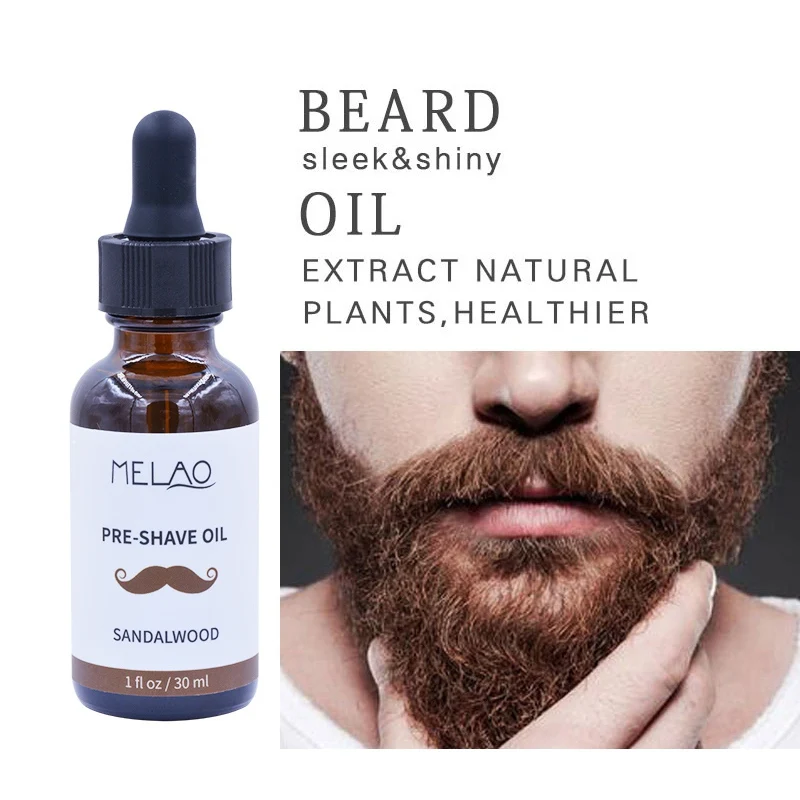 

30ml Organic Men Face Beard Oil 100% Natural Soften Oil Hair Growth Nourishing Cream For Beard Hair Grow 2018