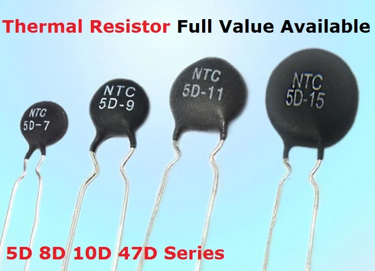 10R Thermistor NTC 10D-25 NTC 10D-15 NTC 10D-5 NTC 10D-20 NTC 10D-9 NTC