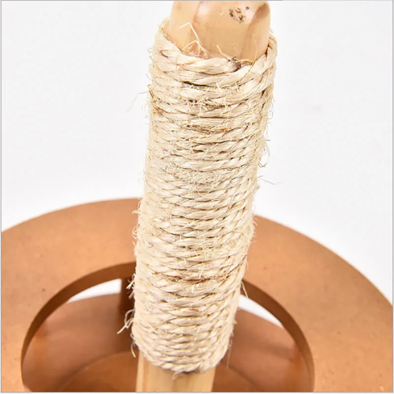 HIPET Wooden KItten Cat Pet toy Funny scratching Post Natural sisal climbing tower With Ball Cats Feather Interactive Toy HIPET Wooden KItten Cat Pet toy Funny scratching Post Natural sisal climbing tower With Ball Cats Feather Interactive Toy