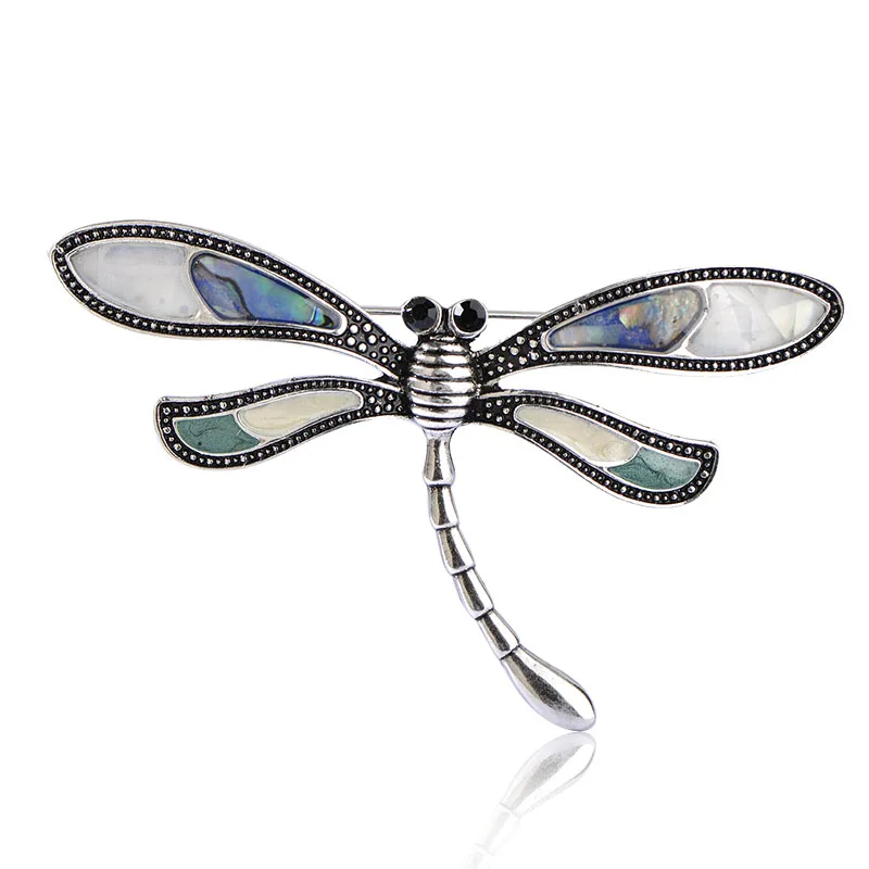 Wholesale High Quality Dragonfly Brooches For Women Corsage Silvery