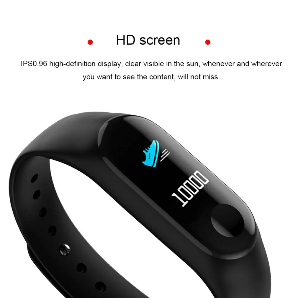 

Analog M3 Smart Bracelet Synchronous Motion Meter Step Sleep Monitoring Call Reminder Touch & Button Type Wrist Strap Bracelet