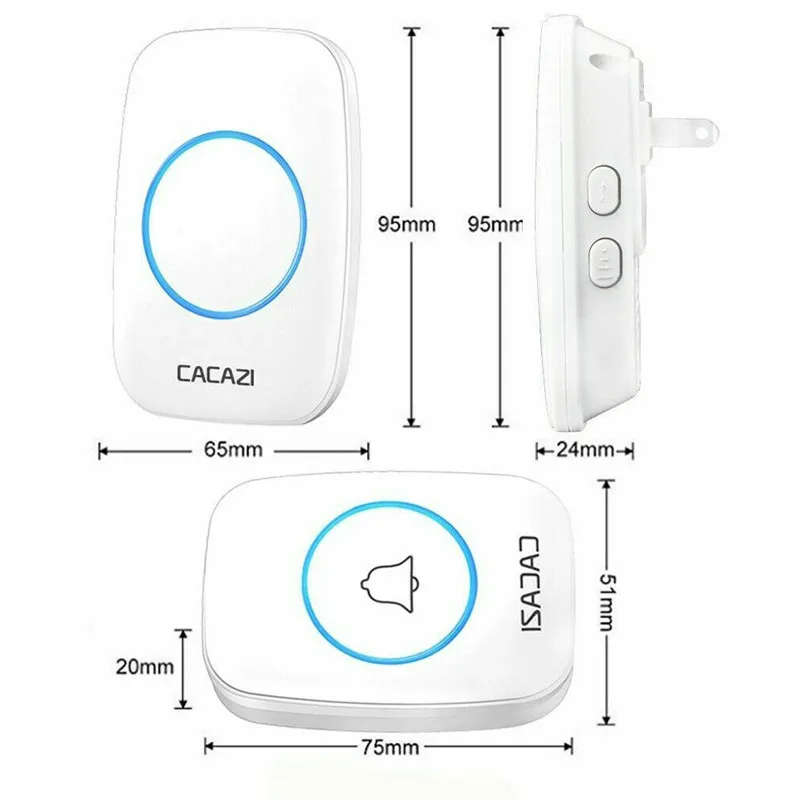 300M Remote Waterproof LED Wireless Doorbell 38 Songs Chime Door Bell 300M Remote Waterproof LED Wireless Doorbell 38 Songs Chime Door Bell