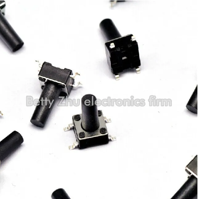 

1000PCS/LOT 6 * 6 * 12MM 4-pin SMD Tact Switch Micro / button switch