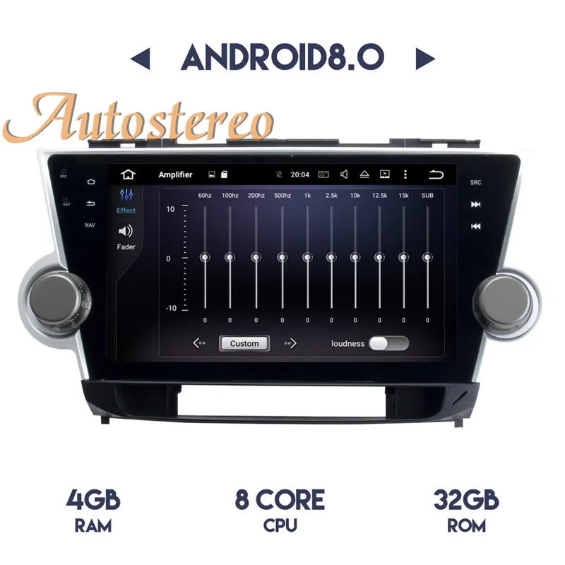 Perfect Auto stereo Android 8 Car No DVD player GPS Navigation For Toyota HIGHLANDER 2008-2014 multimedia radio tape recorder head unit 14