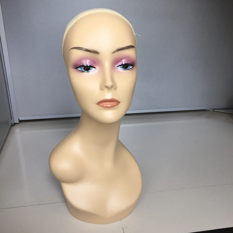 

Free Shipping! 47CM Glamorous ABS Abstract Female Mannequin Training Head For Wig Hat Scarf Display Model Head Wig Stand