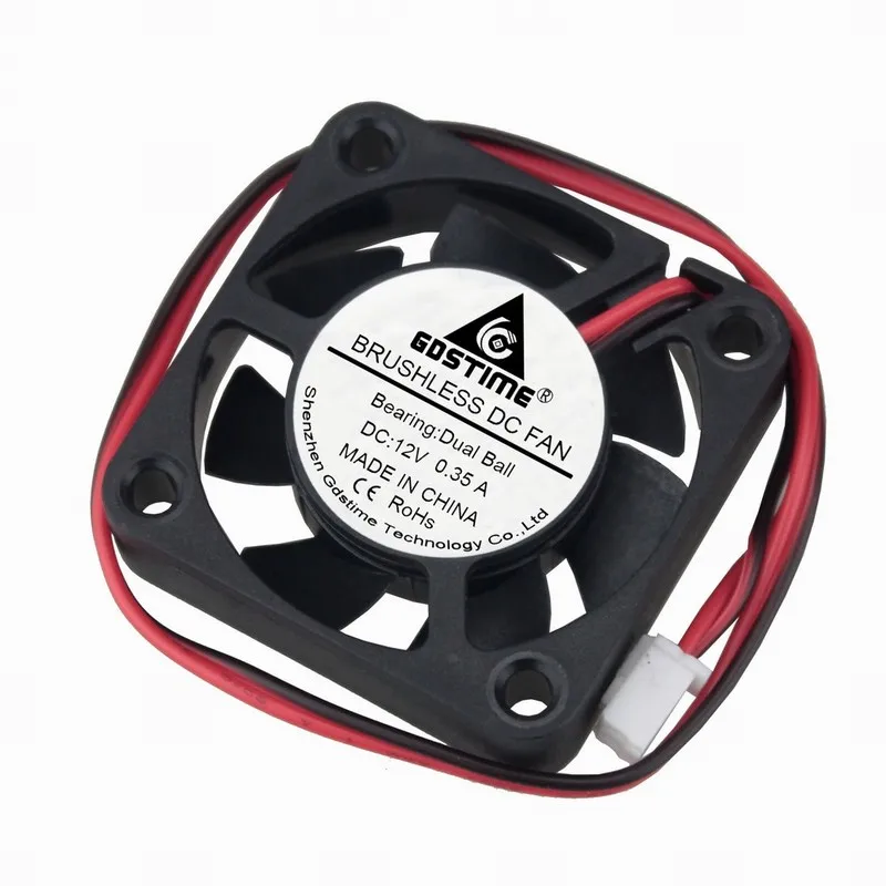 5 Pcs Gdstime 15000RPM 40x40x10mm DC 12V Ball Bearing Cooling Fan 40mm x 10mm 4cm RC Model PC Case Cooler 4010 0.35A 5 Pcs Gdstime 15000RPM 40x40x10mm DC 12V Ball Bearing Cooling Fan 40mm x 10mm 4cm RC Model PC Case Cooler 4010 0.35A