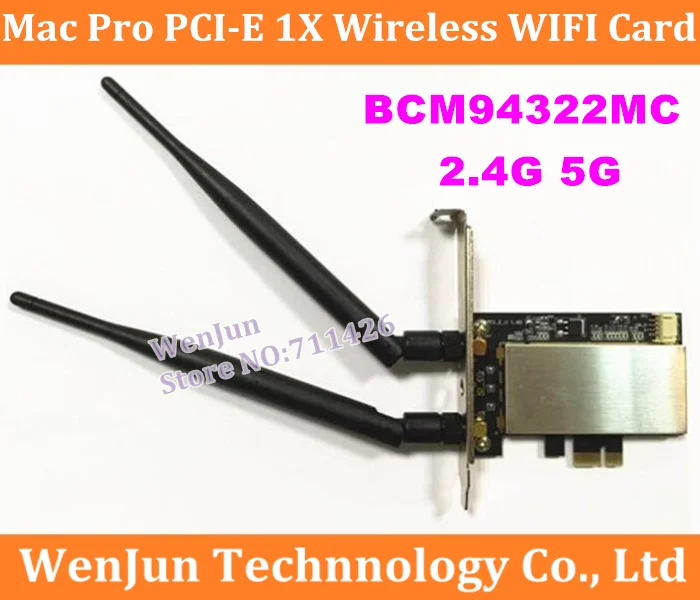 Оригинальная беспроводная Wi-Fi карта MACPRO PCI-E 1X 2 4G для всех Mac Pro 2006-2012 | Компьютеры и