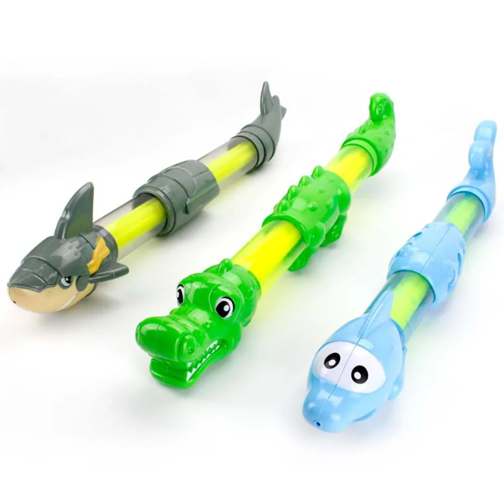 655 Chaud Ocday Requin Crocodile Dauphin Tête Jet Deau Pistolet Pompe à Eau Pour Enfants Enfants En Plein Air Plage Fête Jouets Nouvelle Vente In
