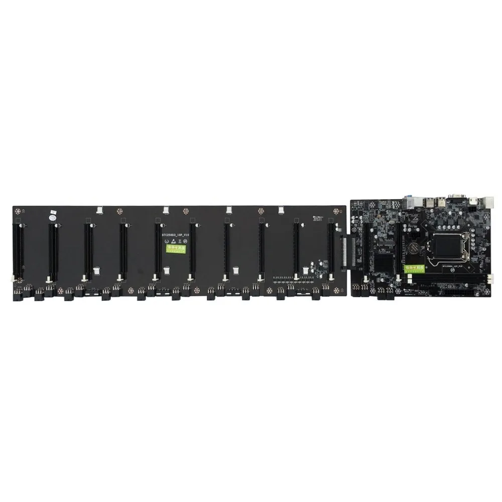 

B250 Straight Plug Motherboard DDR3 Sockets 12 x PCI-E X16 Card Sot Integrated CPU LGA 1151 SATA3.0 BTC Motherboard