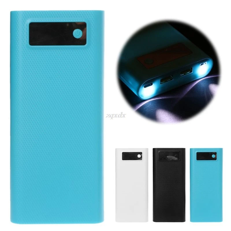 

Dual USB QC 3.0 Type C 8x 18650 Battery DIY Power Bank Box LED Light Charger For iPhone ipad Samsung Smart Phone Tablet MAR20