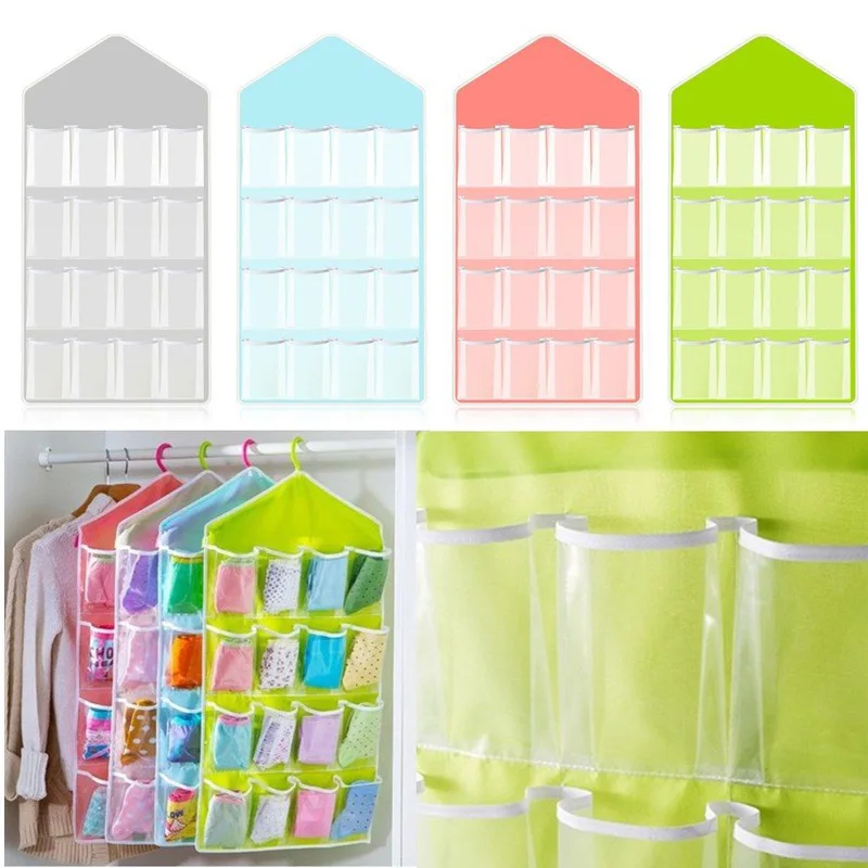16 Pockets Clear Over Door Hanging Bag Shoe Rack Hanger Storage Tidy 16 Pockets Clear Over Door Hanging Bag Shoe Rack Hanger Storage Tidy Organizer Fashion Home Free Shipping In Bags From Garden On
