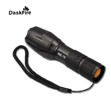 DaskFire Waterproof Zoomable XML-T6 LED Flashlight Outdoor Camping Light High Power Lantern Self-defense Camping LED Flashlight