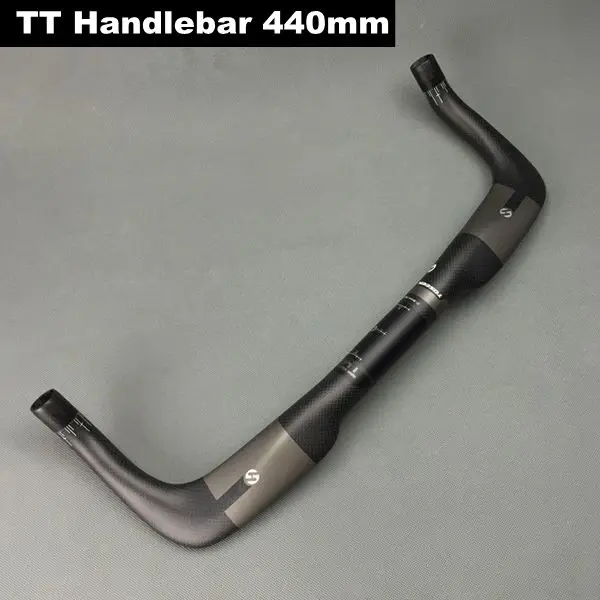 TT Handlebar 440mm TOSEEK, полностью углеродный триатлон, проверенный временем, TT, руль для велосипеда+ бар для отдыха, набор, матовый, для шоссейного велосипеда - Цвет: TT Handlebar 440mm