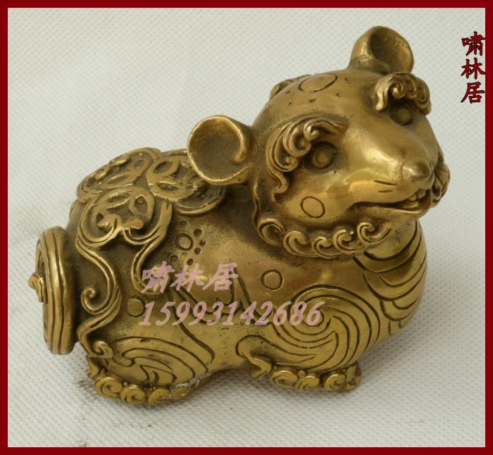 

Bronze feng shui products zodiac decoration mouse cartoon copper crafts