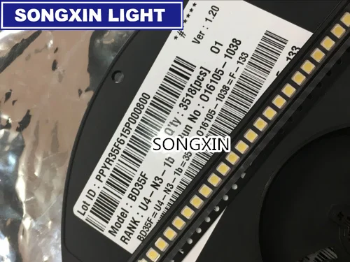 500 шт. для LG высокой мощности 2835 SMD СВЕТОДИОДНЫЙ s диоды телевизионные супер яркие диоды SMD СВЕТОДИОДНЫЙ 1210 3528 1 Вт 100лм холодный белый ТВ ПОДСВЕТКА