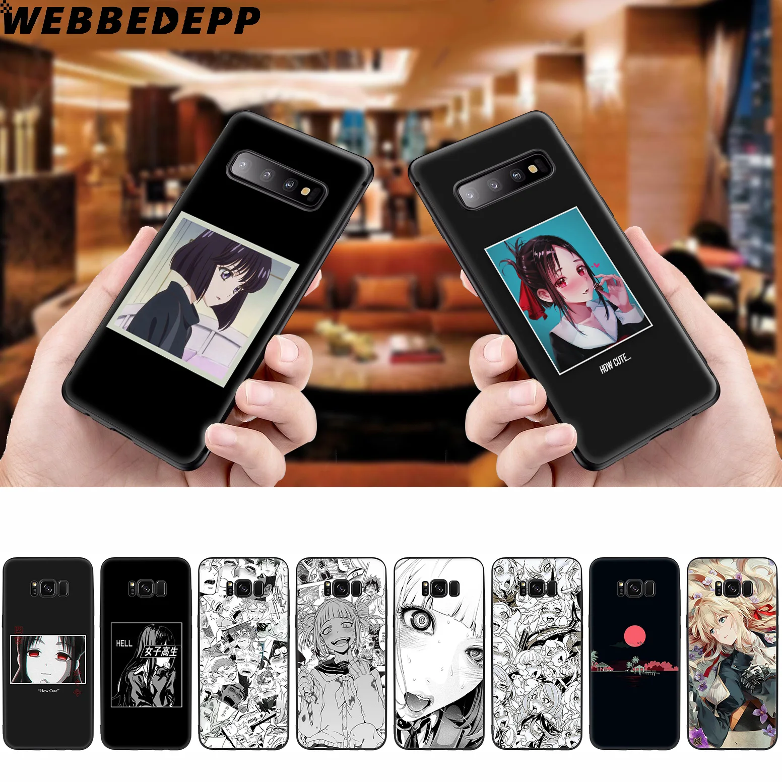 WEBBEDEPP мягкий чехол для девочек с рисунком аниме Samsung Galaxy S10 S10e S9 S8 Plus S7 S6 Edge &amp J6 2018