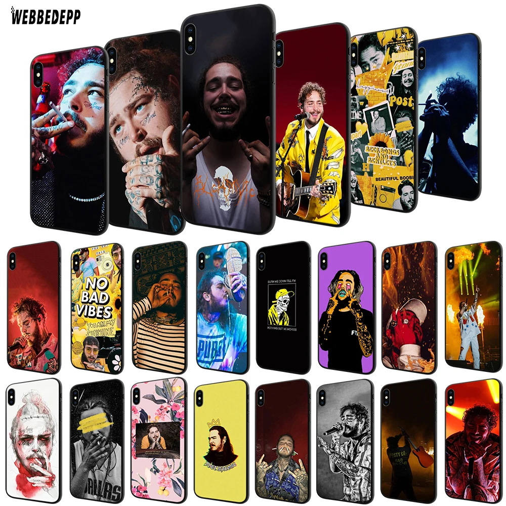 

WEBBEDEPP Post Malone Austin Richard Post TPU Cover for Apple iPhone 6 6S 7 8 Plus 5 5S SE X XS MAX XR Soft Case