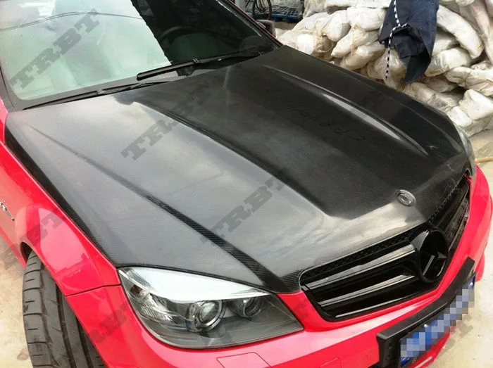 08-11 Mercedes Benz C-Class C63  AMG Oem Style Carbon Hood2