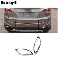 Per Hyundai IX35 2010 2011 2012 rivelatore auto styling ABS Cromato copertura trim posteriore coda posteriore della luce di nebbia struttura della lampada bastoni 2 pz