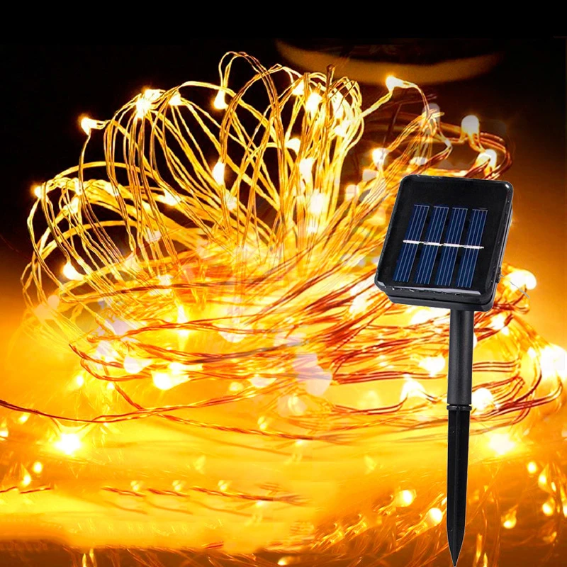 

2m-10m 100 LEDs Rope Tube String Lights Solar Power Xmas Christmas Lamps Outdoor Garden Waterproof Light Decor Decorative String