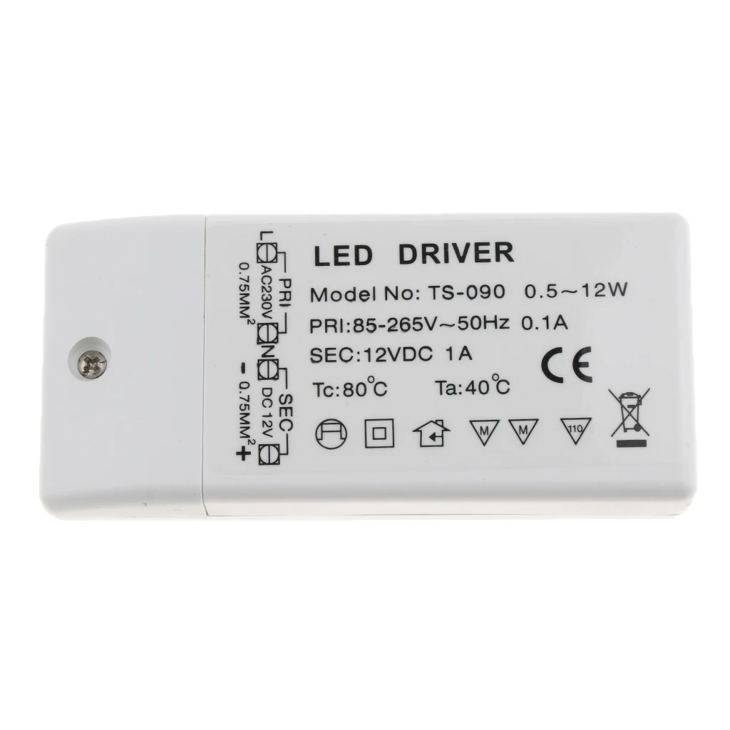 

12W 12V Power Supply Driver Transformer for LED Flexible Strip Light