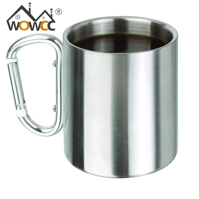Wowcc 1pc 350ml Stainless Steel Portable Mug Cup Double Wall Travel Wowcc 1pc 350ml Stainless Steel Portable Mug Cup Double Wall Travel Tumbler Coffee Tea