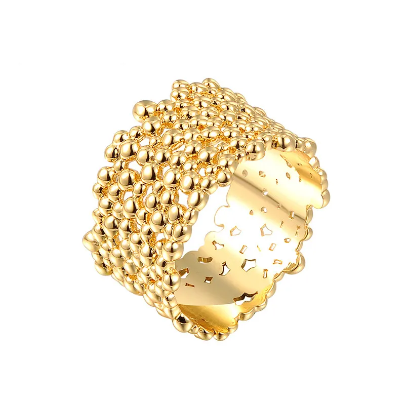 BOAKO золото Для женщин кольца классические сапоги из натурального дерева кожуры-образной формы кольца кольцо “Цветок” с Модные украшения Свадебная вечеринка подарок Z4
