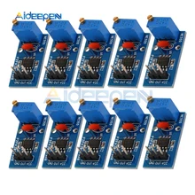 10 шт. NE555 регулируемые Сопротивление Частота импульсный генератор модуль одноканальный Выход модуль 5 V-12 V Для Arduino салона автомобиля