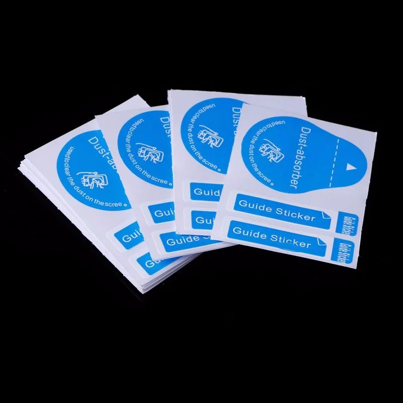 

50pc Dust Absorber Tempered Glass Screen Protectors Mobile Phone Dust Cleaning Guide Sticker Tablet PC Screen Cleaner
