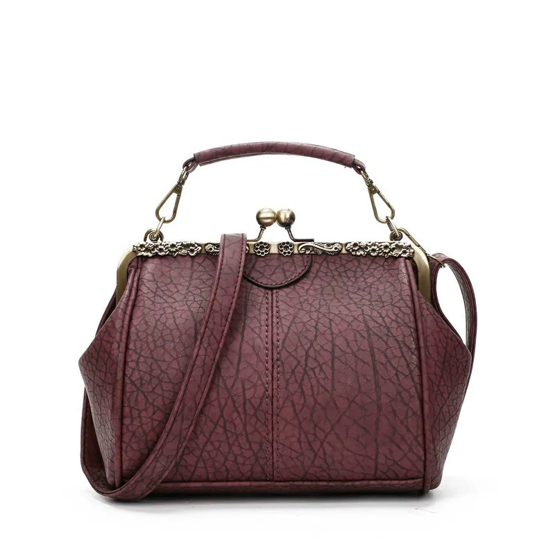 

Women Bag Vintage Shoulder Bags 2019 Buckle PU Leather Handbags Crossbody Bags For Women Famous Brand Spring Sac Femme V5-21