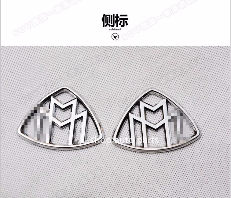 

FREE SHIPMENT FOR BENZ MAYBACH SIDE FENDER EMBLEM LOGO Good quality