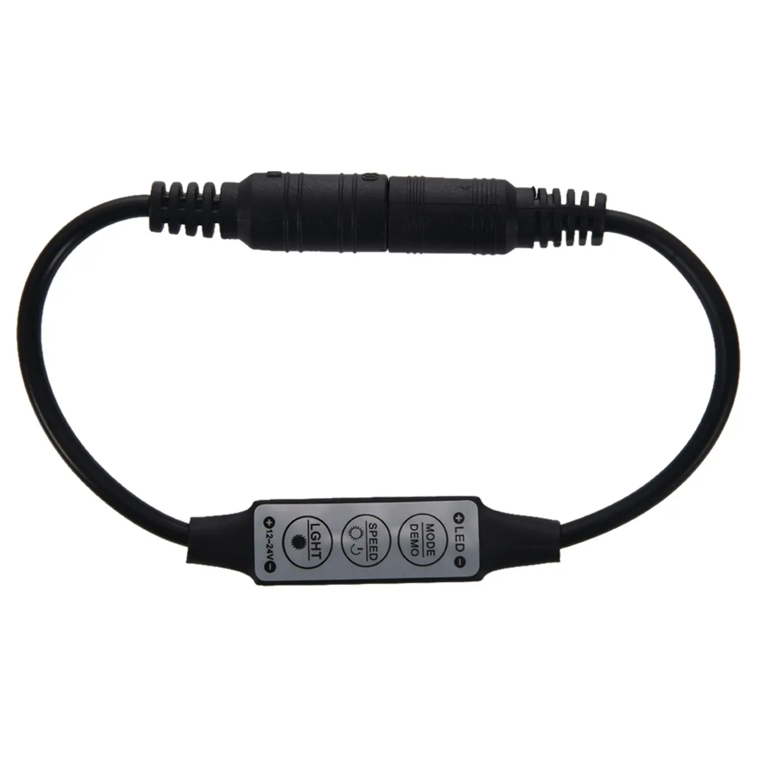 

Top quality Low-profile Inline Controller Mini 3 Key Dimmer Switch for LED Strip Light Black