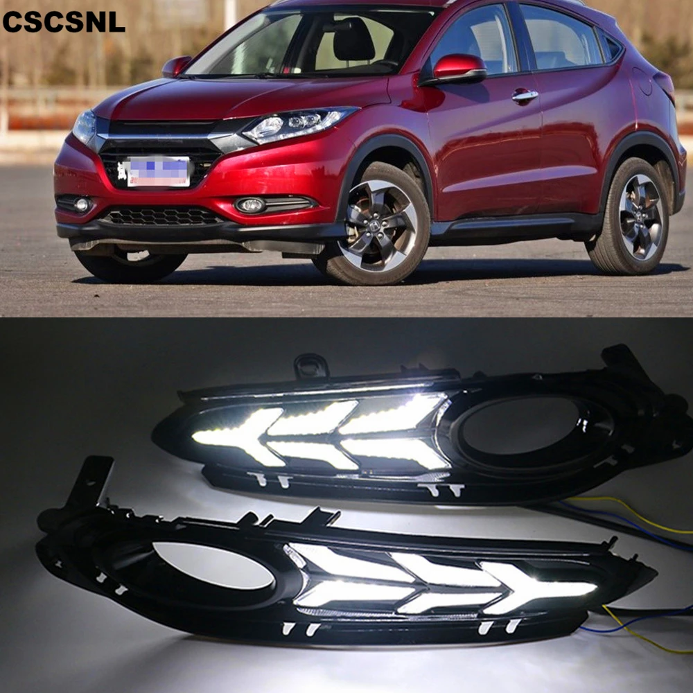 Daytime Running Light DRL Streamer Turn Signals For Honda HR-V HRV - View #13