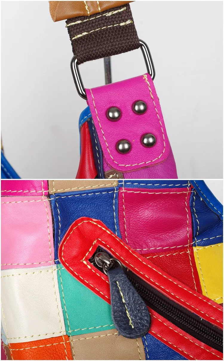 IPinee женская сумка из натуральной кожи, брендовая сумка, женские сумки на плечо Tessels, высокое качество, цветная женская сумка-мессенджер с рисунком