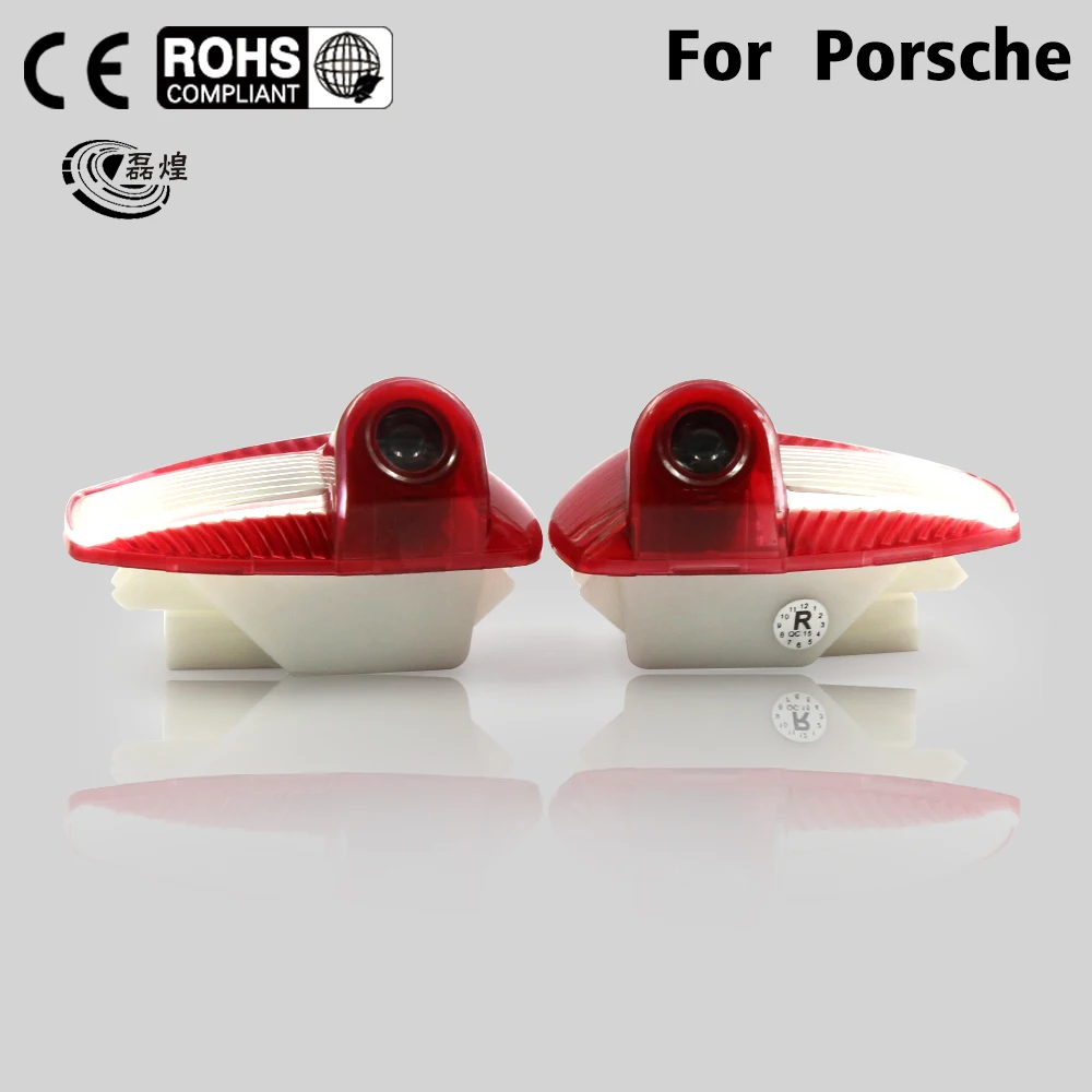 2x LED Door Courtesy Projector Light fit For Porsche Panamera Cayman