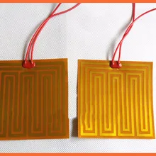 84,5x100 мм 12 в 35 Вт, тепловая резиновая полиимидная электрическая пленка для подогрева автомобильного масла, зеркальное размораживание лист электрические нагревательные колодки