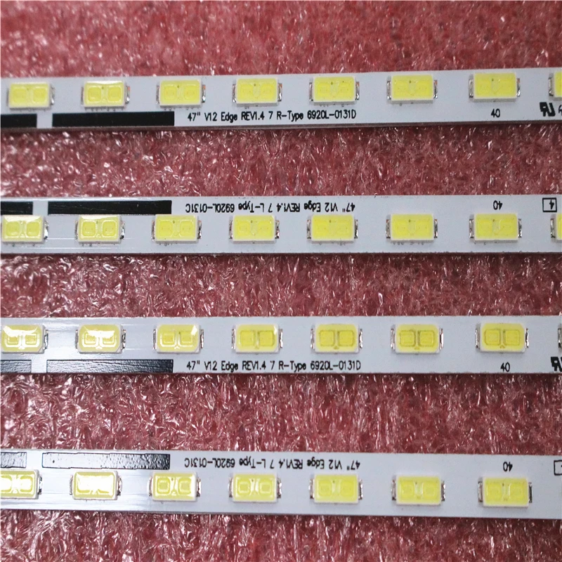 

4PCS*48LED LED strip 47" V12 Edge R L type 6920L-0131D 6920L-0131C for 6922L-0017A 6922L-0018A 47LM6200 LC470EUE