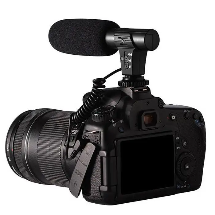 3,5 мм стерео камера микрофон Микрофон VLOG фотография интервью цифровой видео Запись микрофон для Nikon Canon DSLR камеры