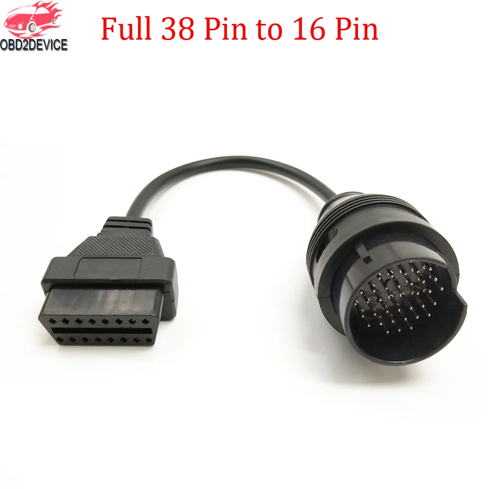 

Full 38pin to 16pin OBD2 Connector for MB high Quality 38 Pin OBD2 16 Pin Female Adapter For BMW 20Pin OBD2 Extension Cable